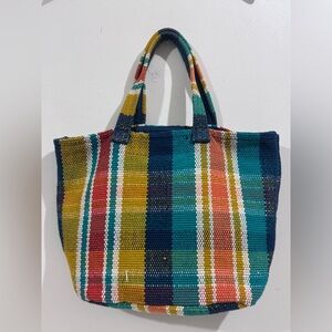 Zara Colorful Striped Tote Bag